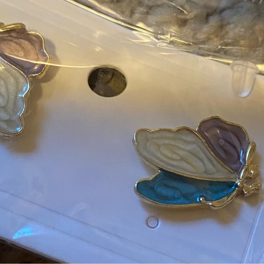Butterfly Enamel Earrings